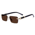 Rectangular Rimless Sunglasses